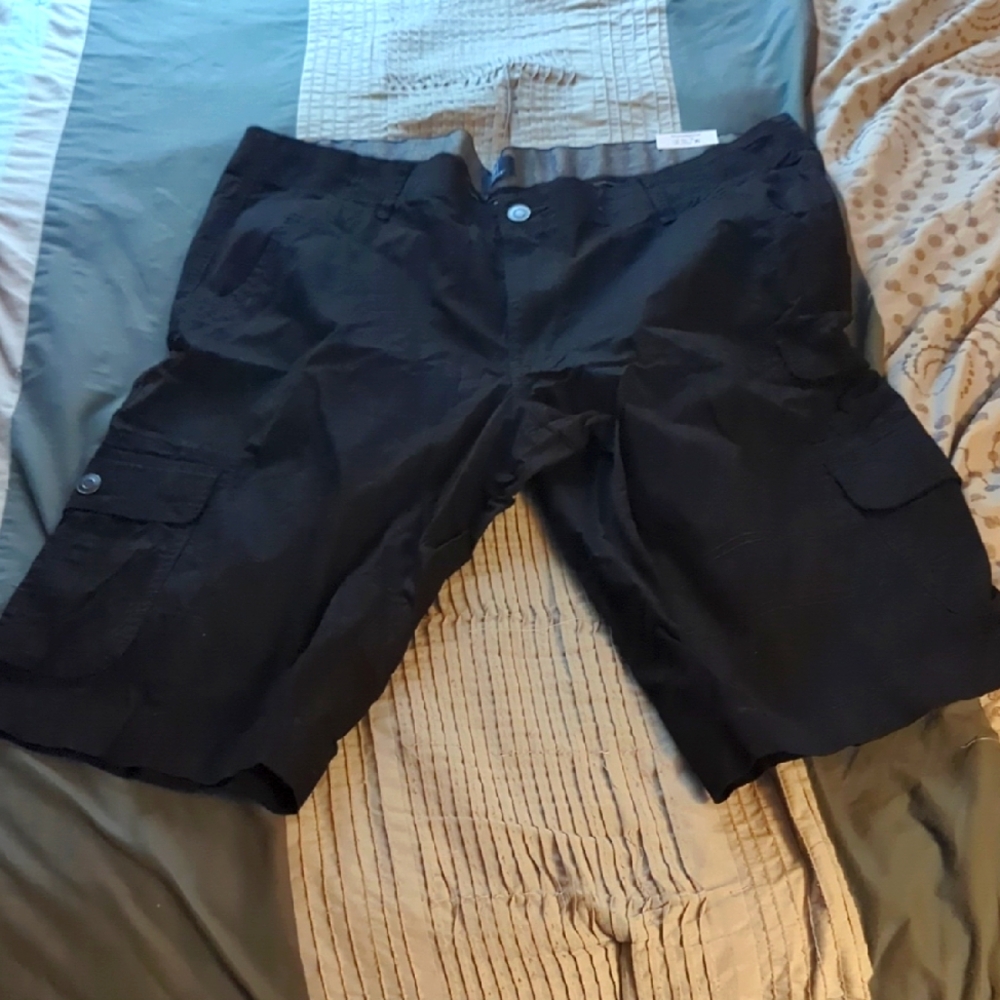 Black Cargo Shorts
